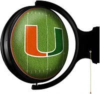The Fan-Brand University of Miami On the 50 Rotating Lighted Sign                                                               