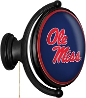 The Fan-Brand University of Mississippi Oval Rotating Lighted Sign                                                              