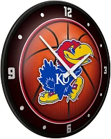 The Fan-Brand University of Kansas Basketball Modern Disc Clock                                                                 