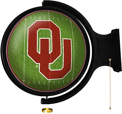 The Fan-Brand University of Oklahoma On the 50 Rotating Lighted Sign                                                            