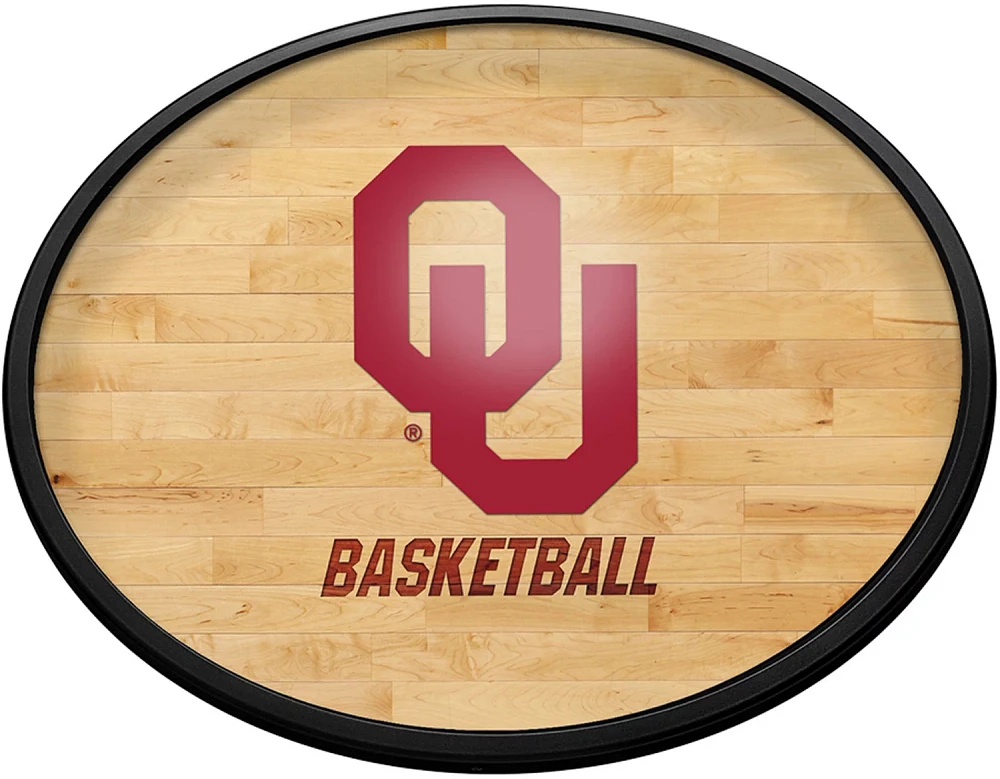 The Fan-Brand University of Oklahoma Hardwood Oval Slimline Lighted Wall Sign                                                   