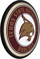 The Fan-Brand Texas State University Round Slimline Lighted Wall Sign                                                           