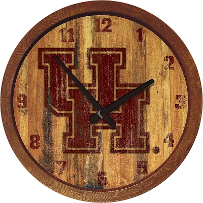 The Fan-Brand University of Houston Branded Faux Barrel Top Clock                                                               