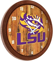 The Fan-Brand Louisiana State University Faux Barrel Top Clock                                                                  