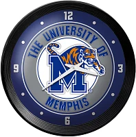 The Fan-Brand University of Memphis Ribbed Wall Clock                                                                           