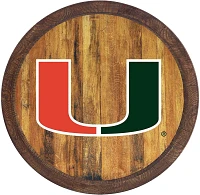 The Fan-Brand University of Miami Faux Barrel Top Sign                                                                          