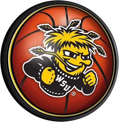 The Fan-Brand Wichita State University Basketball Round Slimline Lighted Wall Sign                                              