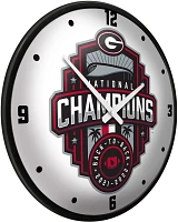 The Fan-Brand University of Georgia National Champions Modern Disc Clock                                                        