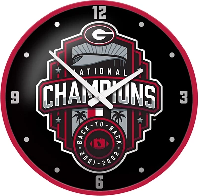 The Fan-Brand University of Georgia National Champions Modern Disc Clock                                                        