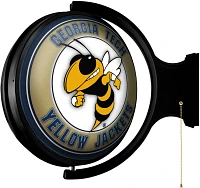 The Fan-Brand Georgia Tech Mascot Round Rotating Lighted Sign                                                                   