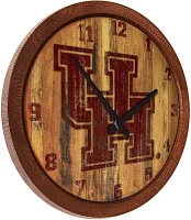 The Fan-Brand University of Houston Branded Faux Barrel Top Clock                                                               