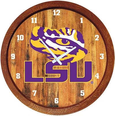 The Fan-Brand Louisiana State University Faux Barrel Top Clock                                                                  