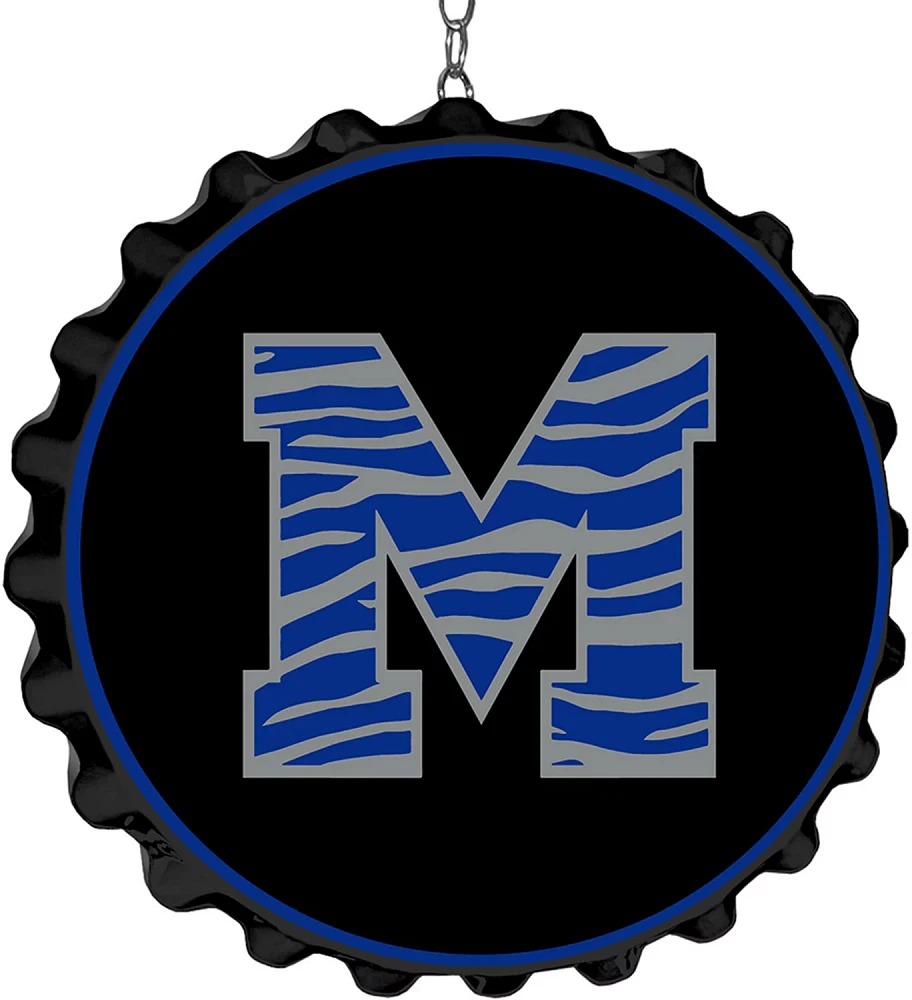 The Fan-Brand University of Memphis Striped M Bottle Cap Dangler                                                                