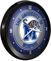 The Fan-Brand University of Memphis Ribbed Wall Clock                                                                           