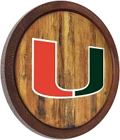 The Fan-Brand University of Miami Faux Barrel Top Sign                                                                          