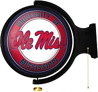 The Fan-Brand University of Mississippi Round Rotating Lighted Sign                                                             