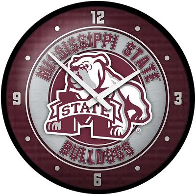 The Fan-Brand Mississippi State University Mascot Modern Disc Clock                                                             