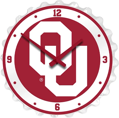 The Fan-Brand University of Oklahoma OU Bottle Cap Clock                                                                        