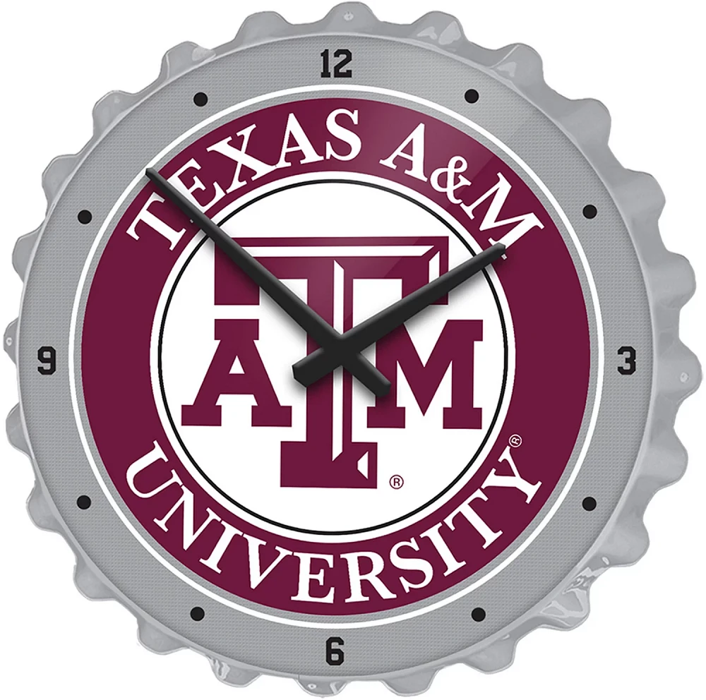 The Fan-Brand Texas A&M University Bottle Cap Clock                                                                             