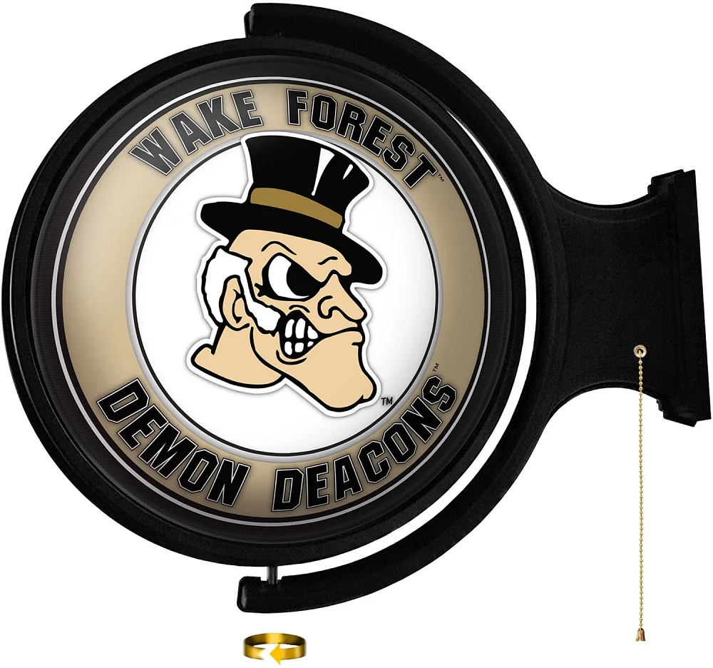 The Fan-Brand Wake Forest University Mascot Original Round Rotating Lighted Sign                                                