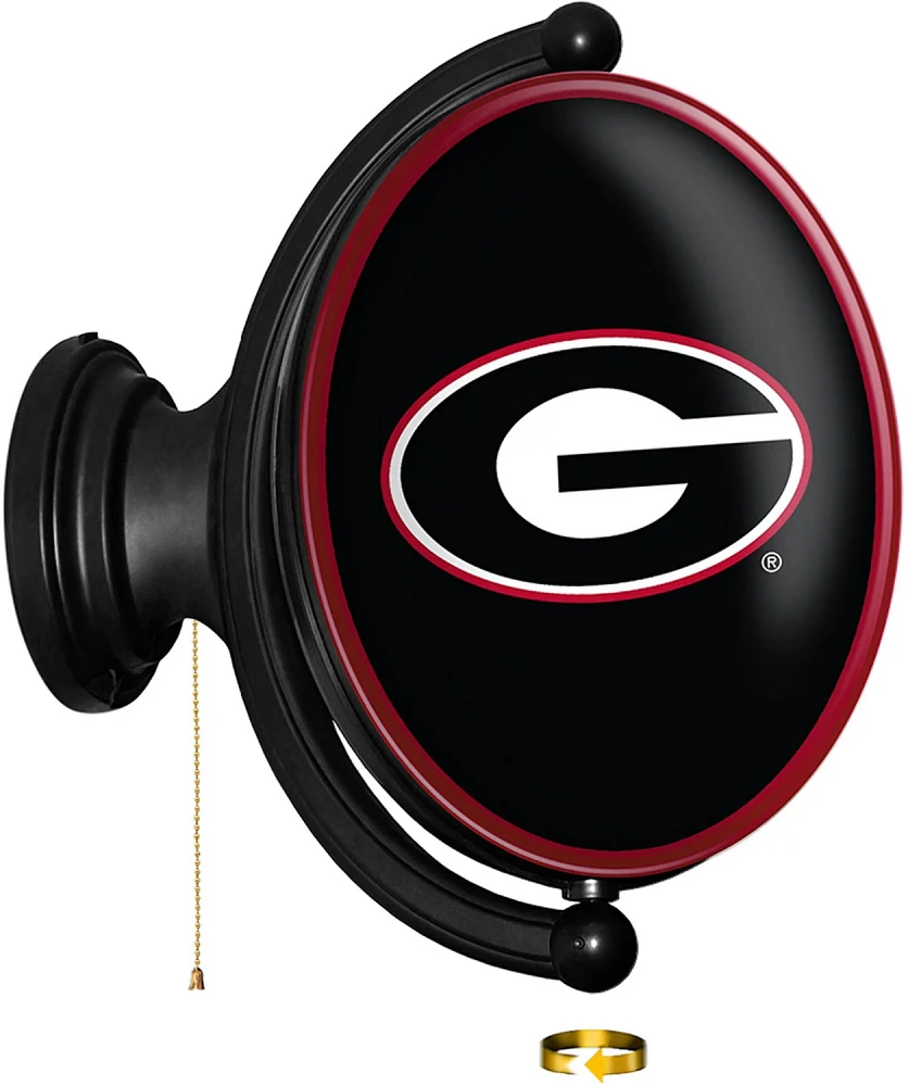 The Fan-Brand University of Georgia Oval Rotating Lighted Sign                                                                  