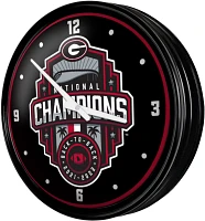 The Fan-Brand University of Georgia National Champions Retro Lighted Wall Clock