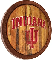 The Fan-Brand Indiana University Weathered Faux Barrel Top Sign                                                                 