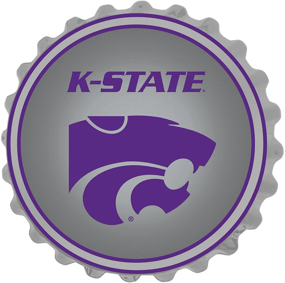 The Fan-Brand Kansas State University K-State Bottle Cap Sign                                                                   