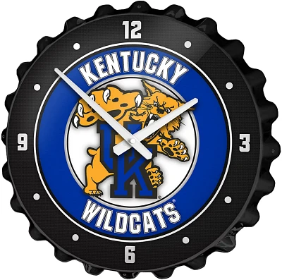 The Fan-Brand University of Kentucky Mascot Bottle Cap Clock