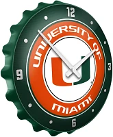 The Fan-Brand University of Miami Bottle Cap Clock                                                                              