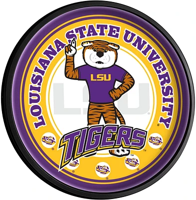 The Fan-Brand Louisiana State University Mike the Tiger Round Slimline Lighted Wall Sign                                        