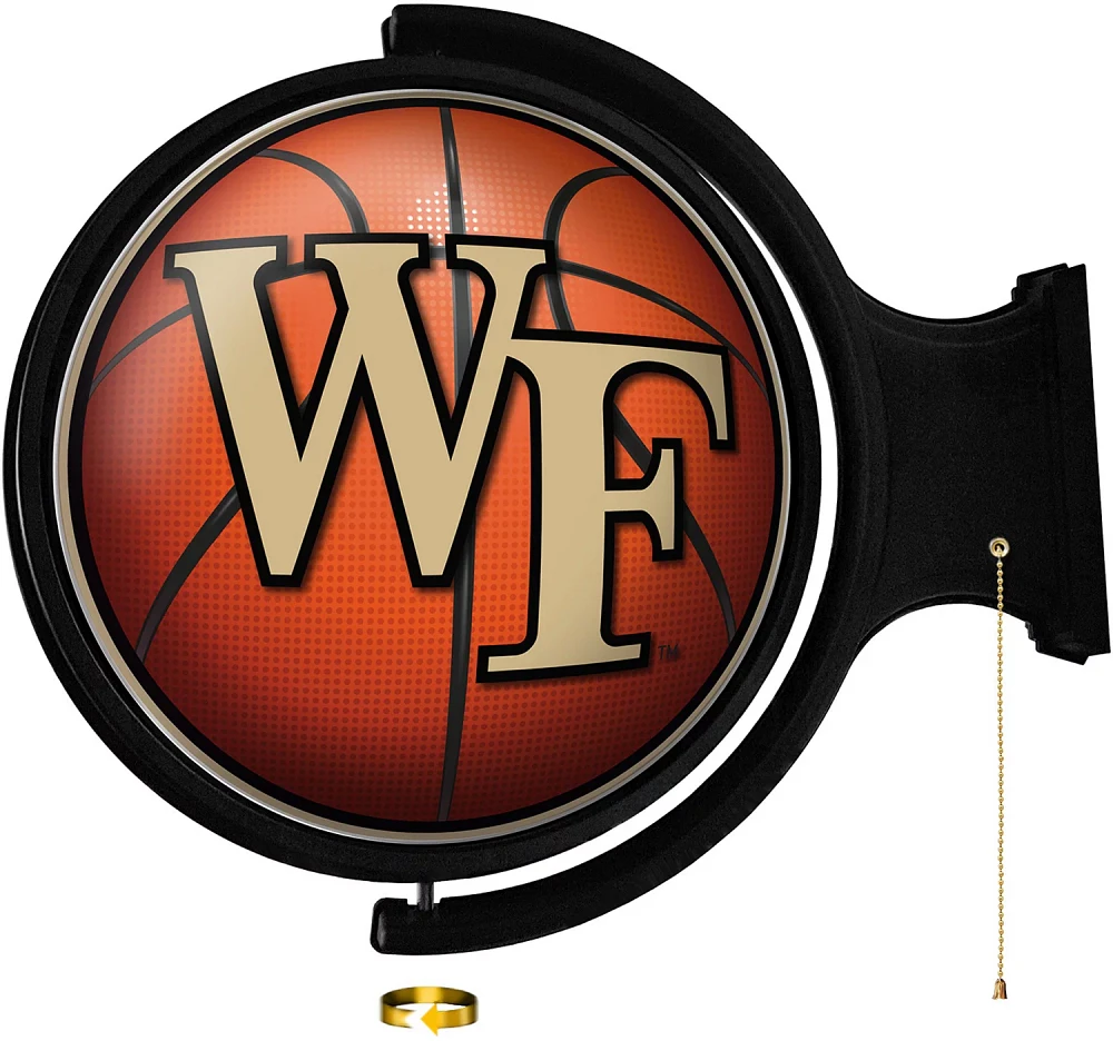 The Fan-Brand Wake Forest University Basketball Original Round Rotating Lighted Sign                                            