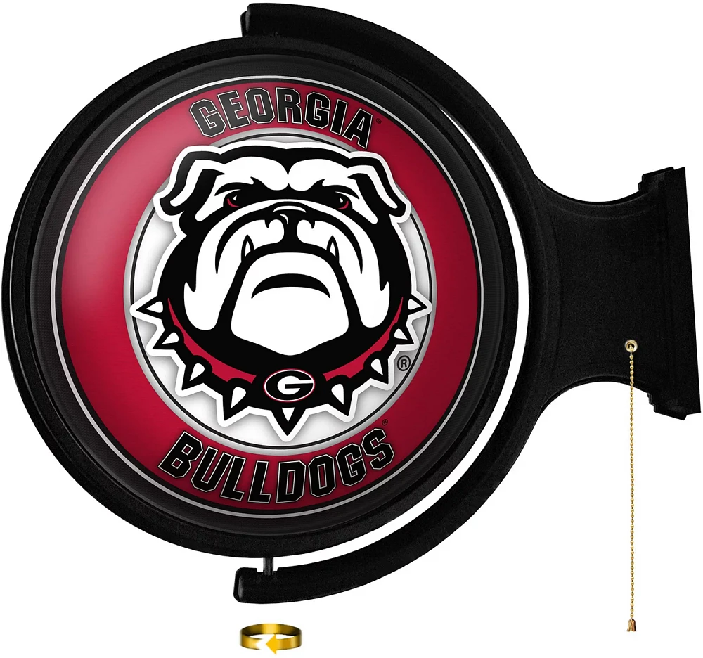 The Fan-Brand University of Georgia UGA Round Rotating Lighted Sign                                                             