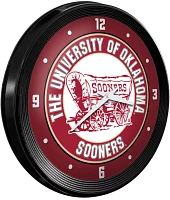 The Fan-Brand University of Oklahoma Wagon Ribbed Wall Clock                                                                    