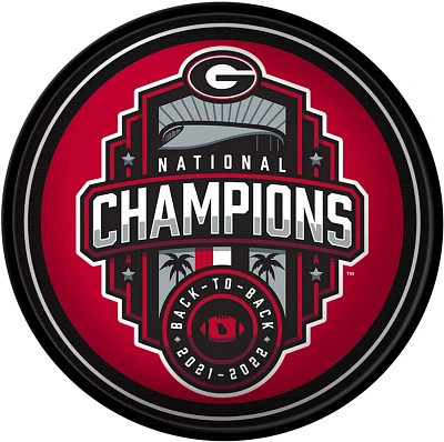 The Fan-Brand University of Georgia National Champions Modern Disc Sign                                                         