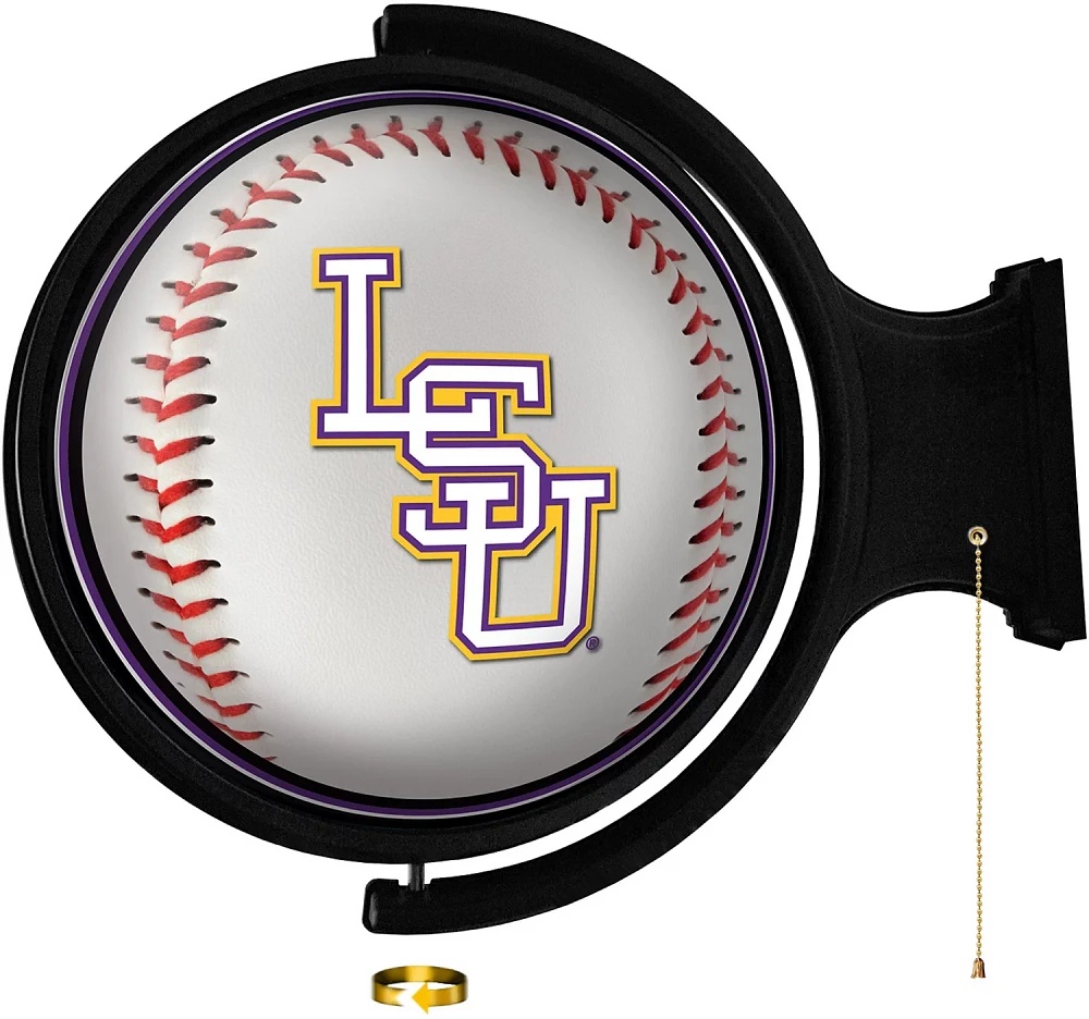 The Fan-Brand Louisiana State University Baseball Round Rotating Lighted Sign                                                   