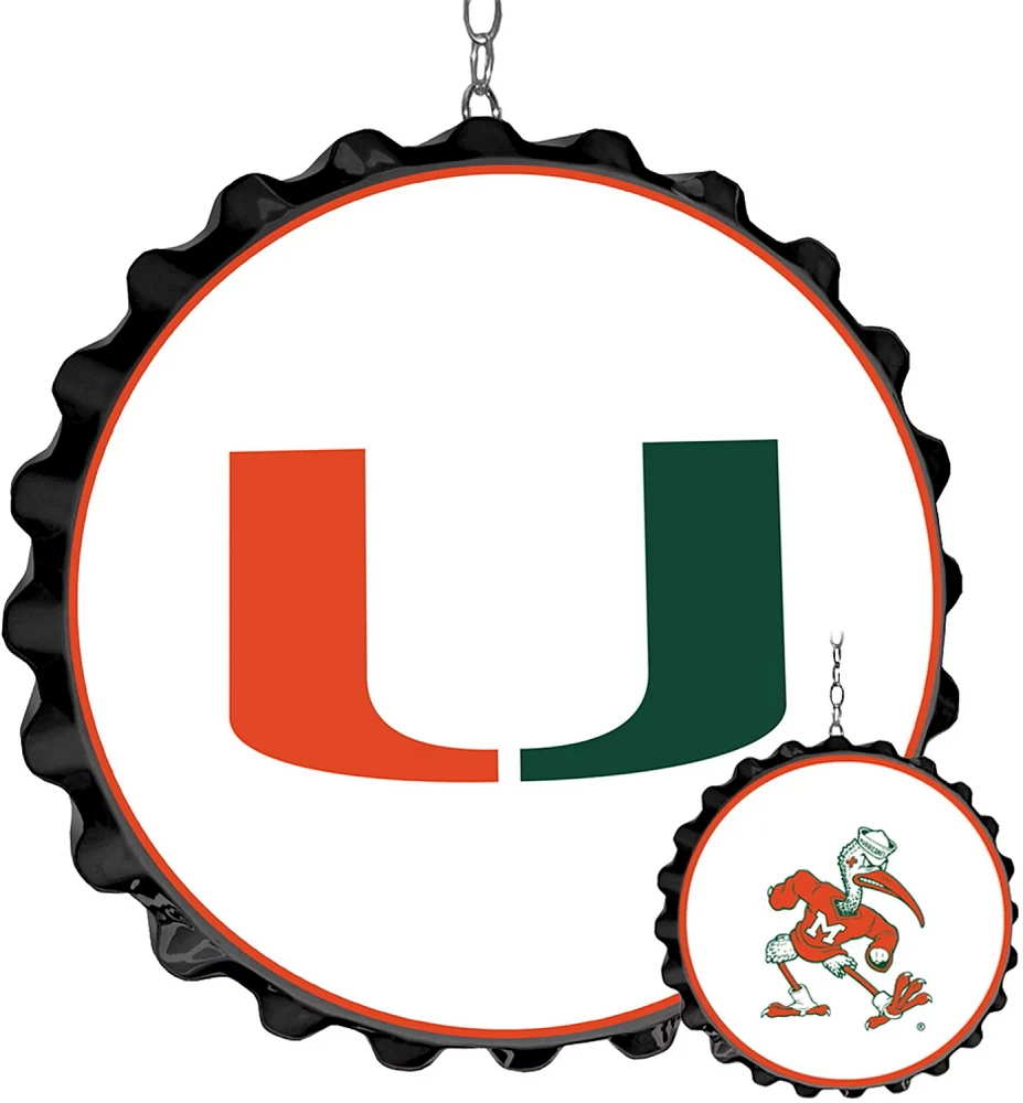 The Fan-Brand University of Miami Bottle Cap Dangler                                                                            