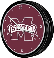 The Fan-Brand Mississippi State University Retro Lighted Wall Clock                                                             