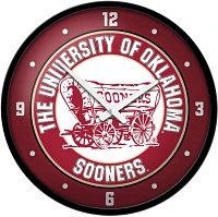 The Fan-Brand University of Oklahoma Wagon Modern Disc Clock                                                                    