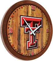 The Fan-Brand Texas Tech University Faux Barrel Top Clock