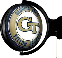 The Fan-Brand Georgia Tech Round Rotating Lighted Sign                                                                          
