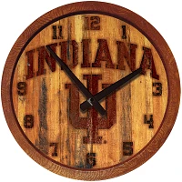 The Fan-Brand Indiana University Branded Faux Barrel Top Clock                                                                  