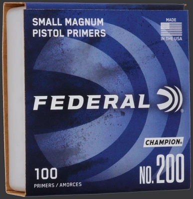 Federal Champion Centerfire .200 Small Magnum Pistol Primers 100-Pack                                                           
