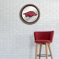 The Fan-Brand University of Arkansas Mascot Barrel Top Mirrored Sign                                                            