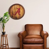 The Fan-Brand University of Alabama Weathered Faux Barrel Top Sign                                                              