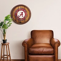 The Fan-Brand University of Alabama School Seal Weathered Faux Barrel Top Sign                                                  