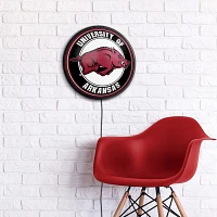 The Fan-Brand University of Arkansas Round Slimline Lighted Sign                                                                