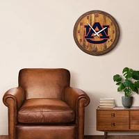 The Fan-Brand Auburn University Logo Faux Barrel Top Clock                                                                      