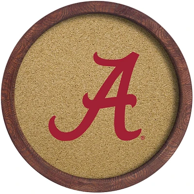 The Fan-Brand University of Alabama “Faux” Barrel Framed Cork Board