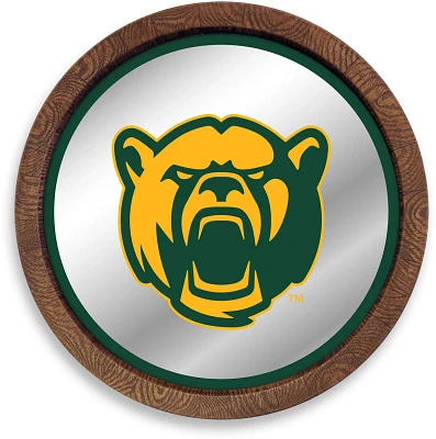 The Fan-Brand Baylor University Bear Faux Barrel Top Mirrored Sign                                                              